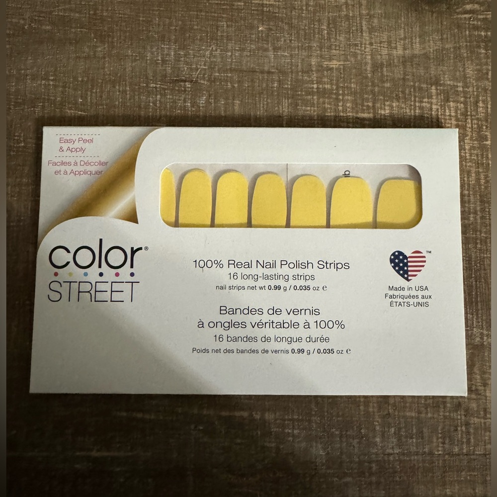 New, Sealed Color Street Belgian Buttercup Nail Strips
